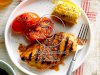 Grilled Basil Chicken and Tomatoes