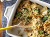 Chicken and Swiss Stuffing Bake