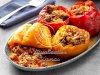 Pressure-Cooker Spicy Sausage and Blue Cheese Peppers