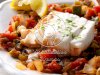 Pressure-Cooker Tomato-Poached Halibut