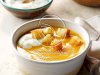 Pumpkin Soup with Sourdough Sage Croutons