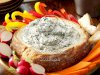 Spinach Dip in a Bread Bowl