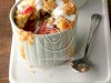 Pecan Strawberry Rhubarb Cobbler