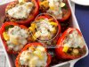 Vegetable & Beef Stuffed Red Peppers