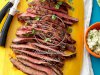 Flank Steak with Cilantro & Blue Cheese Butter