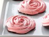 Chocolate-Dipped Strawberry Meringue Roses