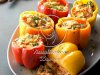 Slow-Cooker Chicken Enchilada Stuffed Peppers