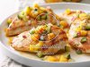 Chicken with Peach-Cucumber Salsa