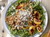 Grilled Peach, Rice & Arugula Salad
