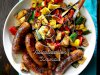 Grilled Sausages with Summer Vegetables