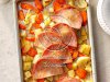 Sliced Ham with Roasted Vegetables