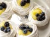 Meringue Shells with Lemon Curd