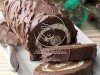 Chocolate Cake Roll with Praline Filling