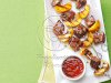 Grilled Sirloin Kabobs with Peach Salsa