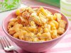 Macaroni and Cheese with Garlic Bread Cubes