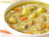 Split Pea Soup with Meatballs