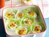 Bourbon Candied Bacon Deviled Eggs