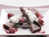 Chocolate Crepes with Raspberry Sauce