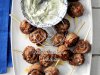 Steak & Prosciutto Skewers with Creamy Basil-Tarragon Sauce