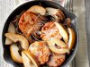 Glazed Smoked Chops with Pears