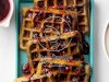 Cherry Chip Waffles with Cherry Syrup