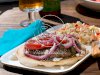 Feta & Tomato-Topped Greek Burgers