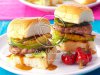Pork Burgers with Grilled Pineapple & Peppers