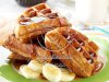 Peanut Butter and Banana Waffles