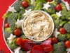 Vegetable Wreath with Dip