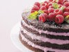 Light Chocolate Torte with Raspberry Filling