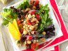 Chickpea Pancetta Salad with Cran-Orange Vinaigrette