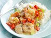 Shrimp & Chicken Sausage with Grits