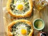 Spinach-Egg Breakfast Pizzas