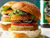 Falafel Chicken Burgers with Lemon Sauce