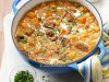 Beef Barley Soup with Roasted Vegetables