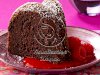 Triple-Chocolate Cake with Raspberry Sauce