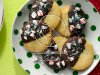 Mint-Chocolate Dipped Shortbread Cookies
