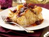White Chocolate Bread Pudding with Tart Cherry Sauce