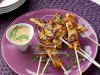 Skewered Chicken with Peanut Sauce