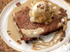 Flourless Chocolate Cake with Peanut Butter Ice Cream