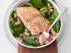 Roasted Salmon & White Bean Spinach Salad