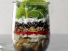 Chicken and Brussels Sprouts Salad in a Jar