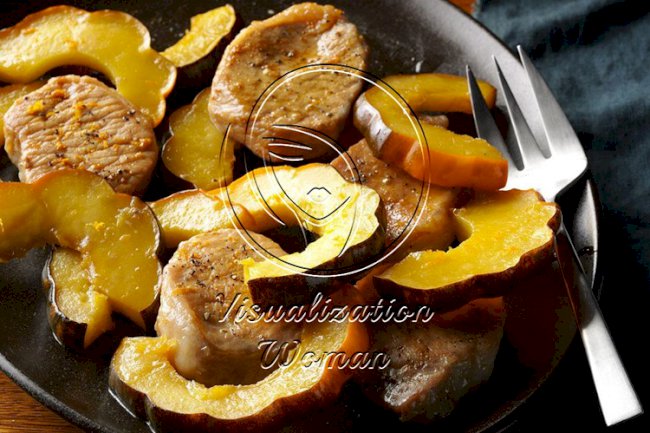 Pressure Cooker Pork Chops and Acorn Squash