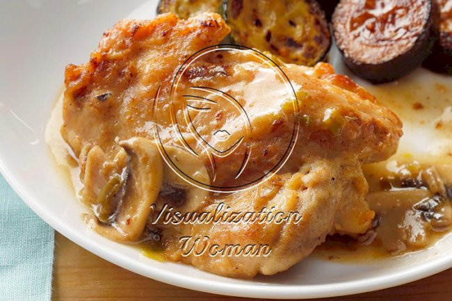 Pressure-Cooker Chicken Thighs in Wine Sauce