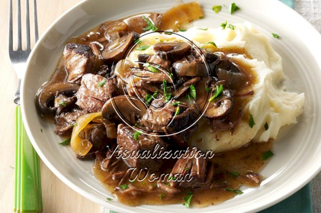 Pressure-Cooker Beef Tips