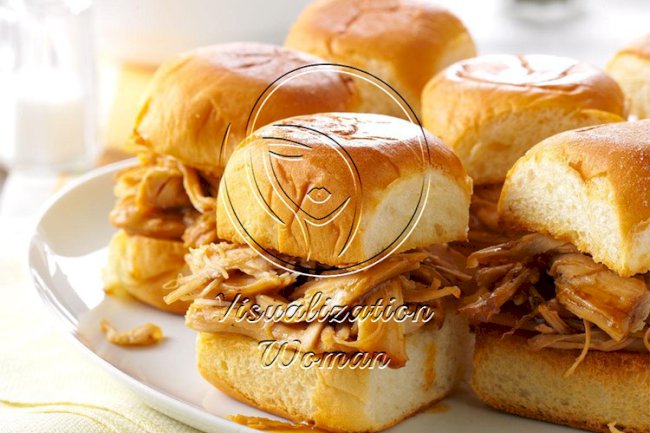 Pressure Cooker Mini Teriyaki Turkey Sandwiches
