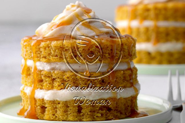 Miniature Pumpkin Cake Towers