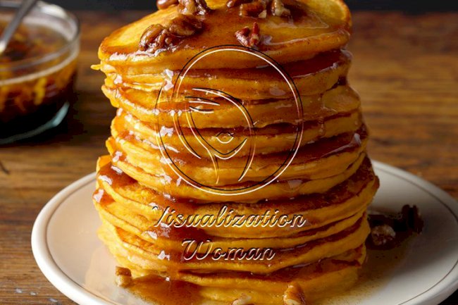 Pumpkin Pancakes with Cinnamon Brown Butter
