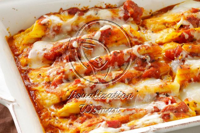 Cheese & Pumpkin-Filled Manicotti