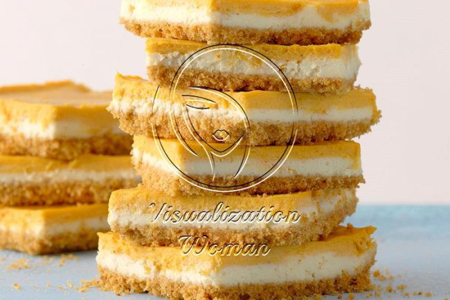 Layered Pumpkin Cheesecake Bars
